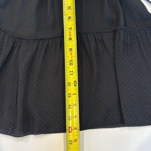 Allsaints Polka Dot Dress New Lin Black Size 4 Cinch Drawstring Mini Button Up - Picture 11 of 13